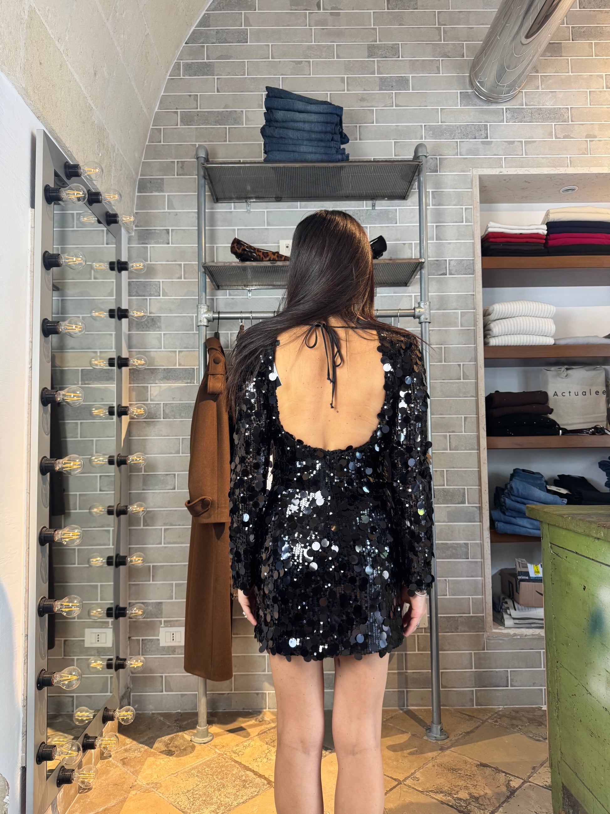 MINI ABITO CON PAILLETTES