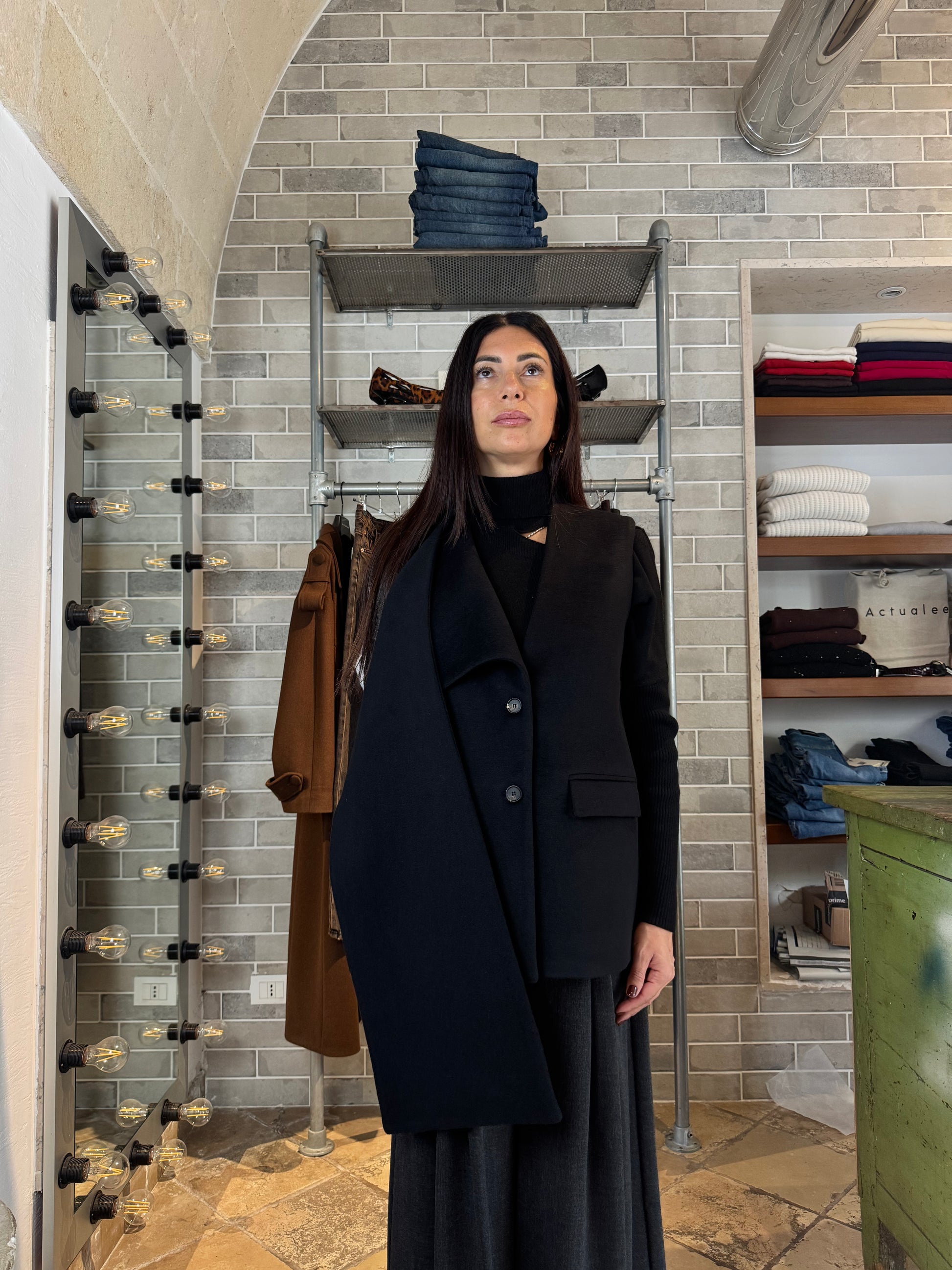 GILET CON SCIALLE
