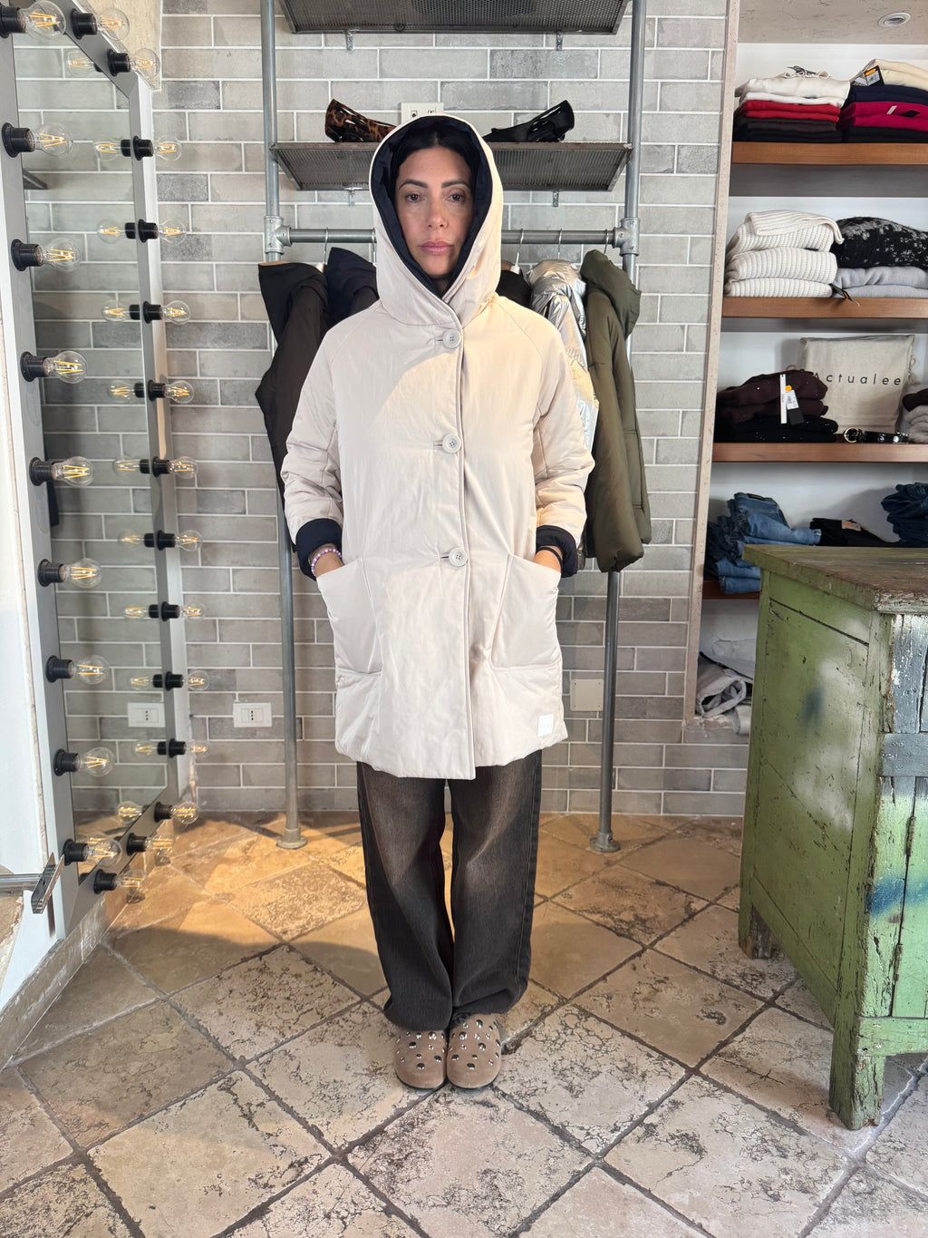 REVERSIBILE PANNA BLU NAVY