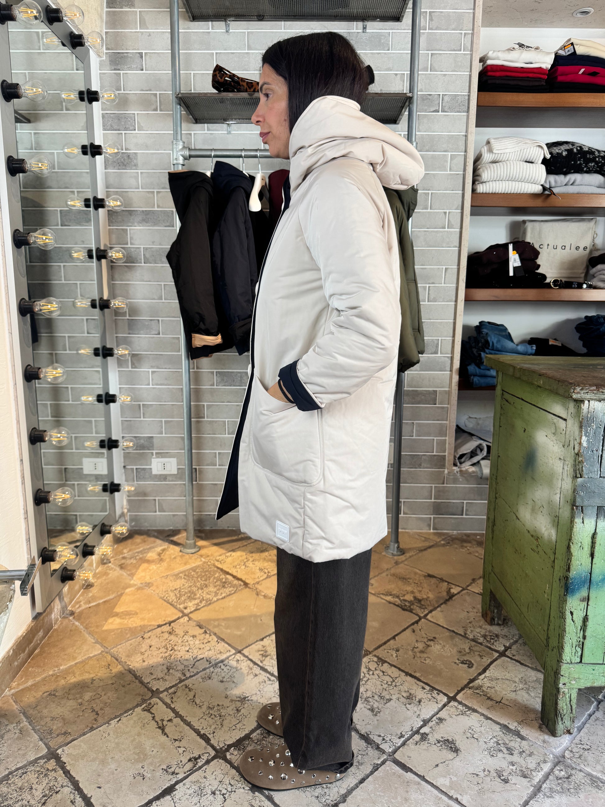 REVERSIBILE PANNA BLU NAVY