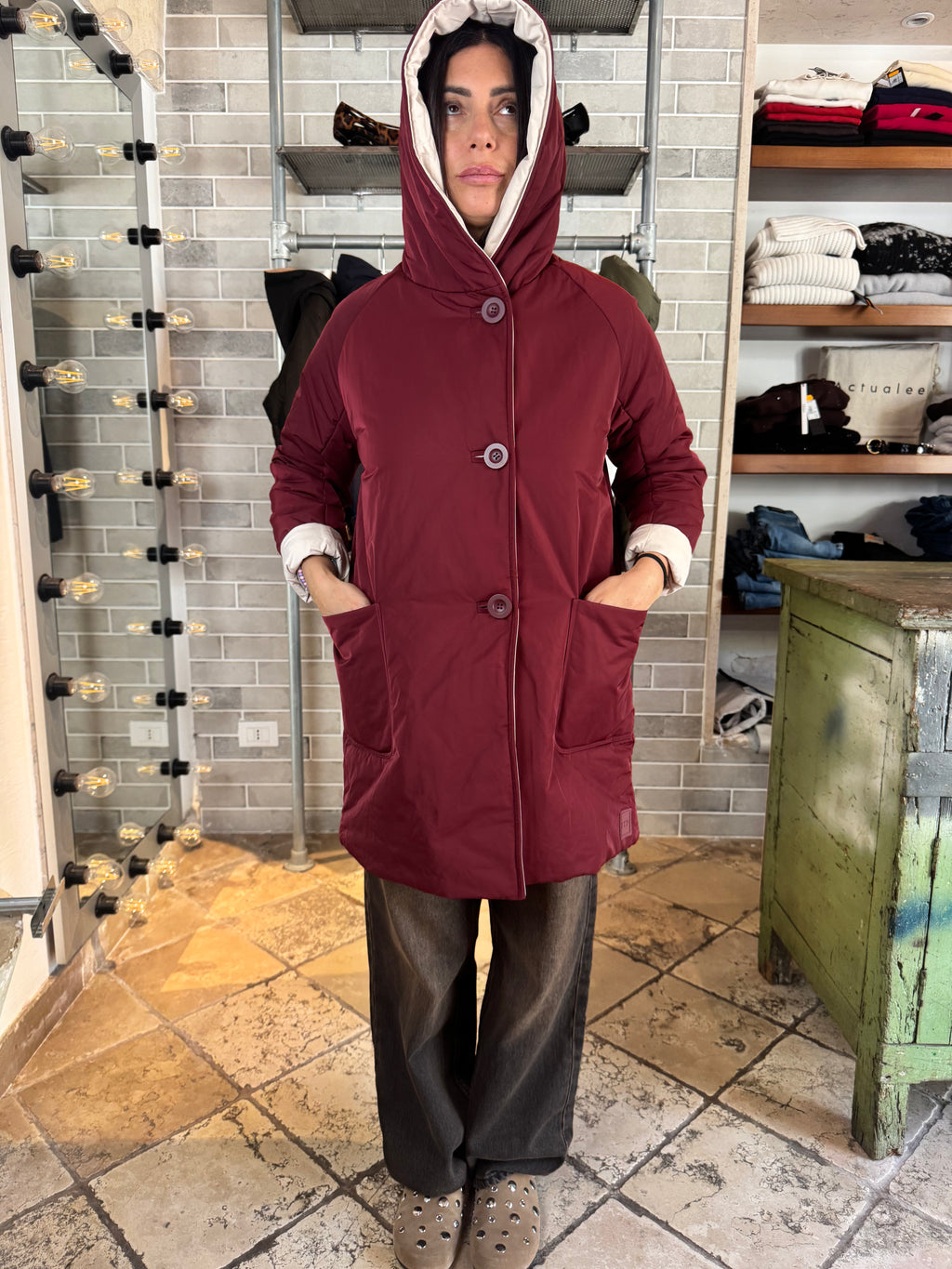 REVERSIBILE BORDEAUX PANNA