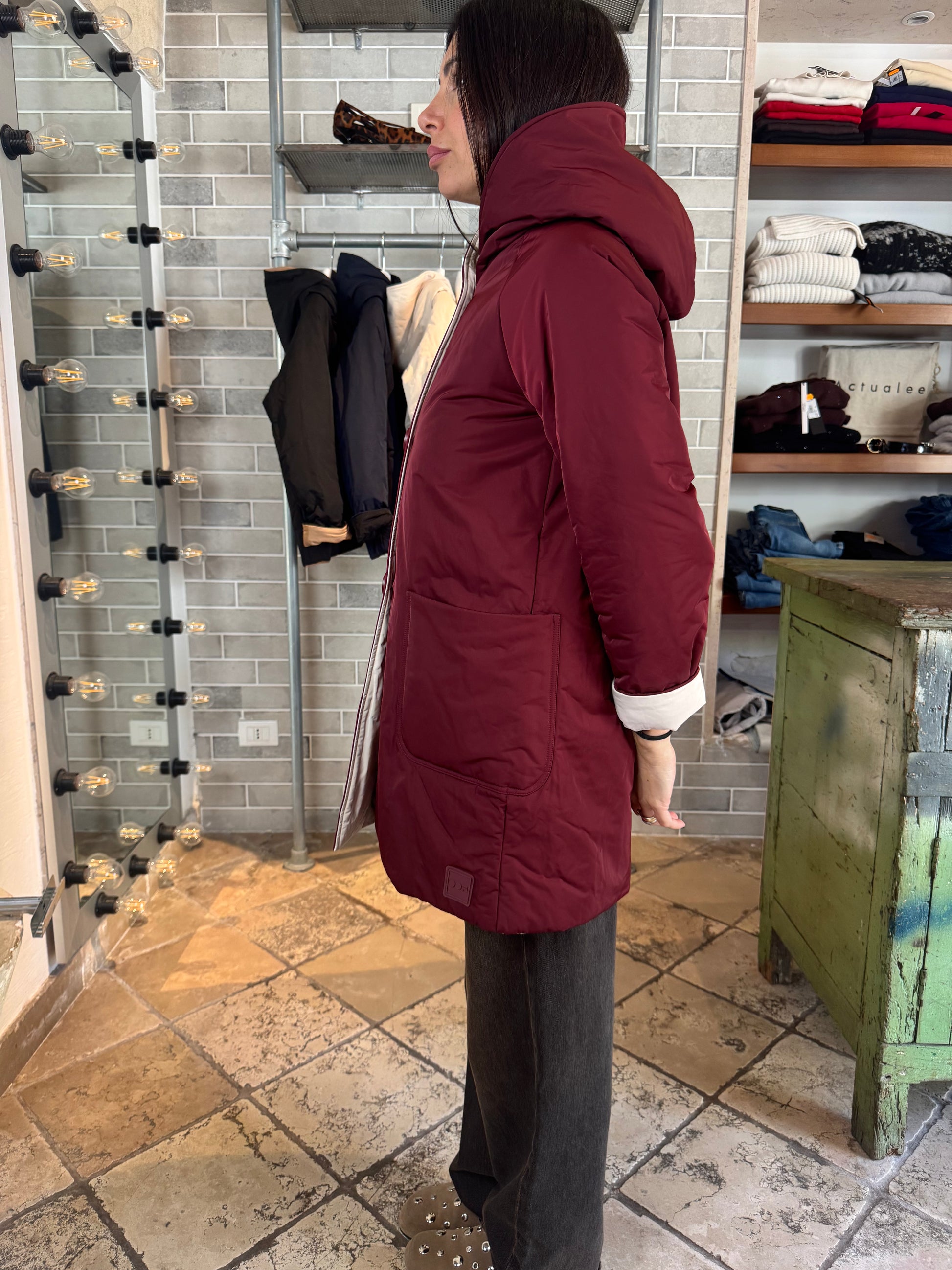 REVERSIBILE BORDEAUX PANNA