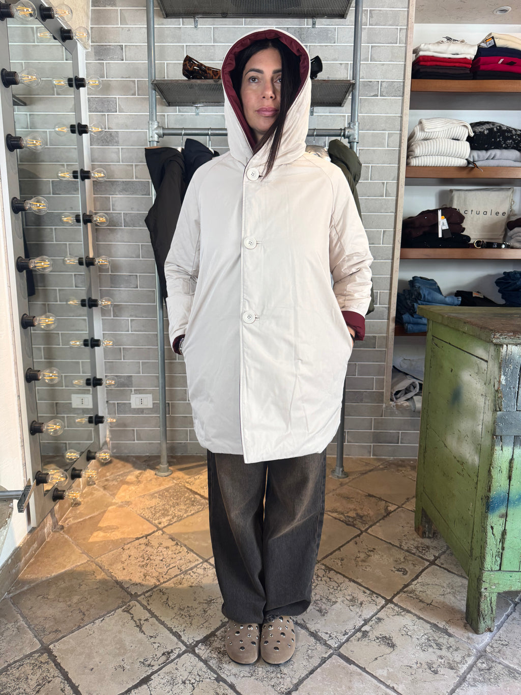 REVERSIBILE BORDEAUX PANNA