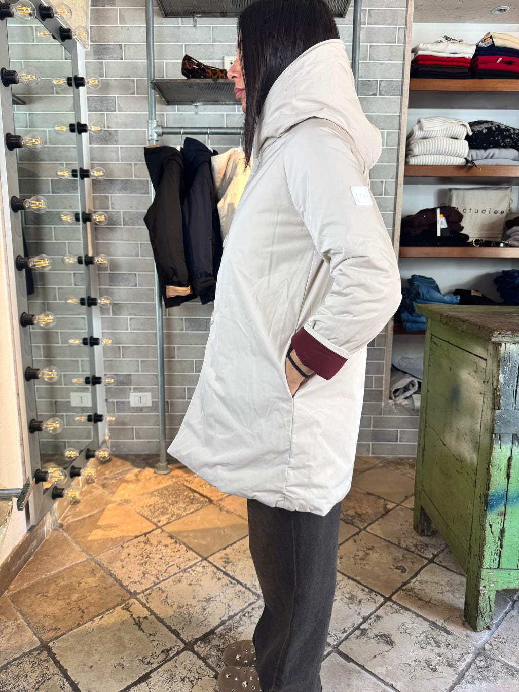 REVERSIBILE BORDEAUX PANNA