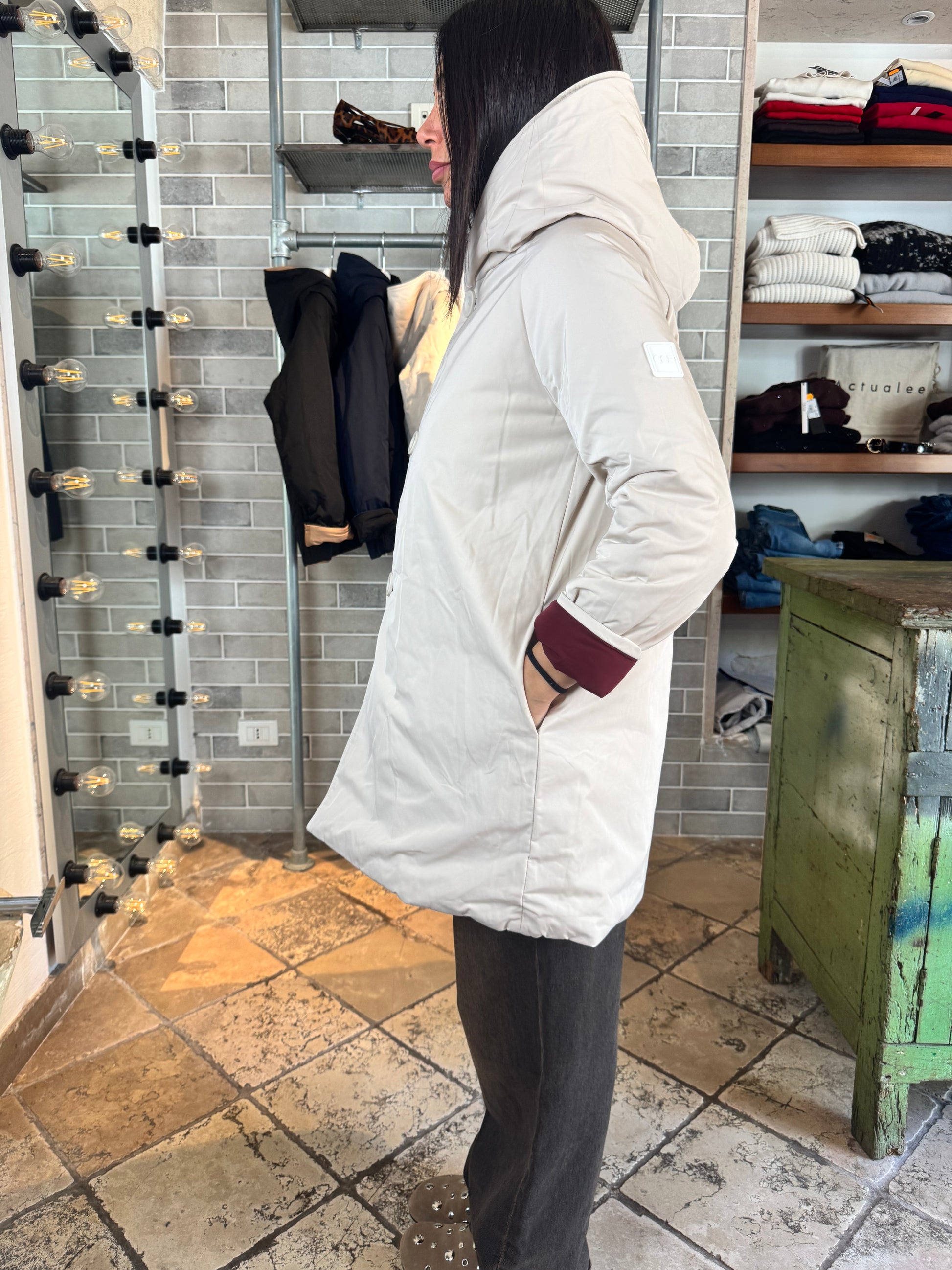 REVERSIBILE BORDEAUX PANNA