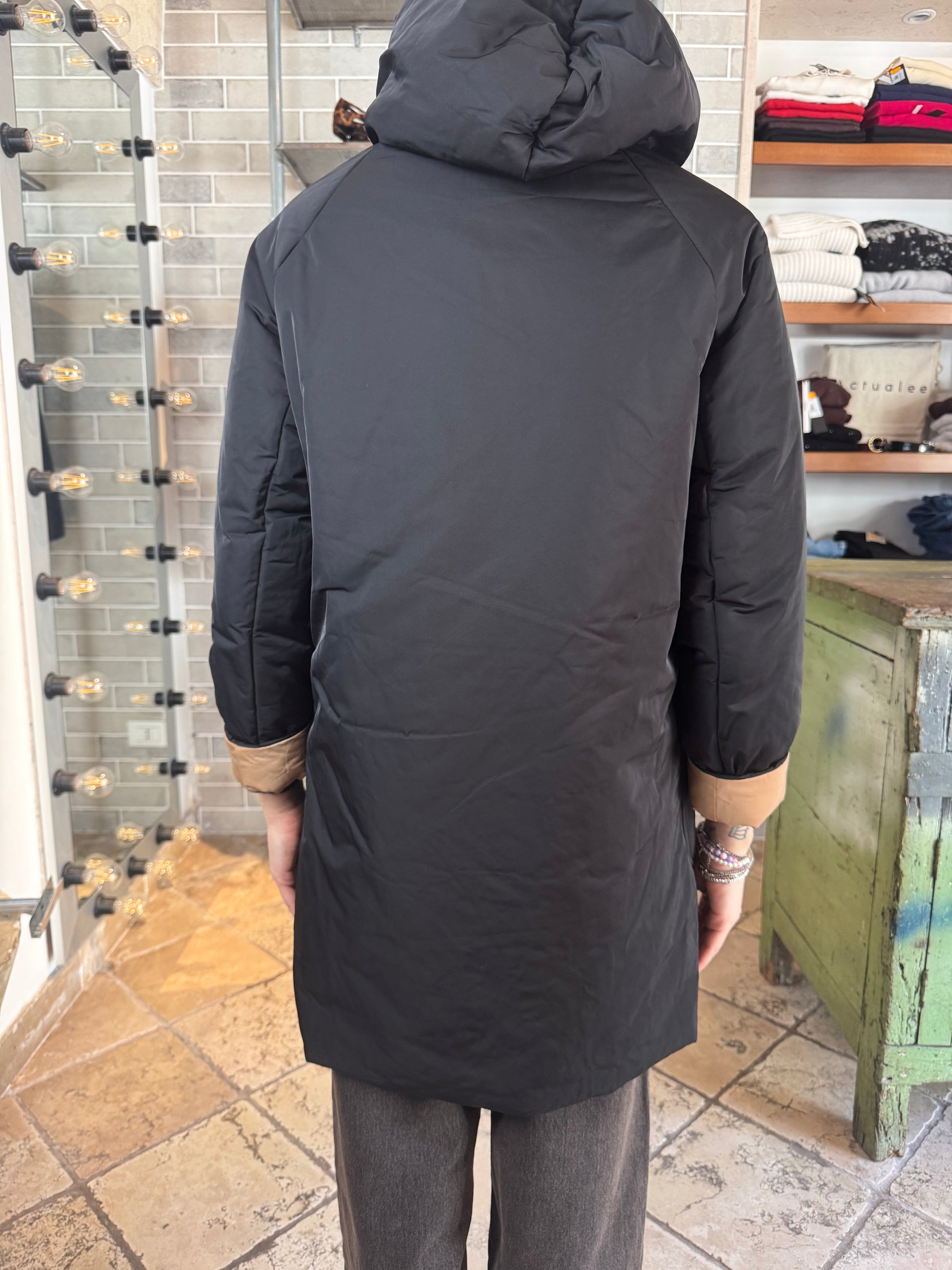 REVERSIBILE NERO CAMMELLO