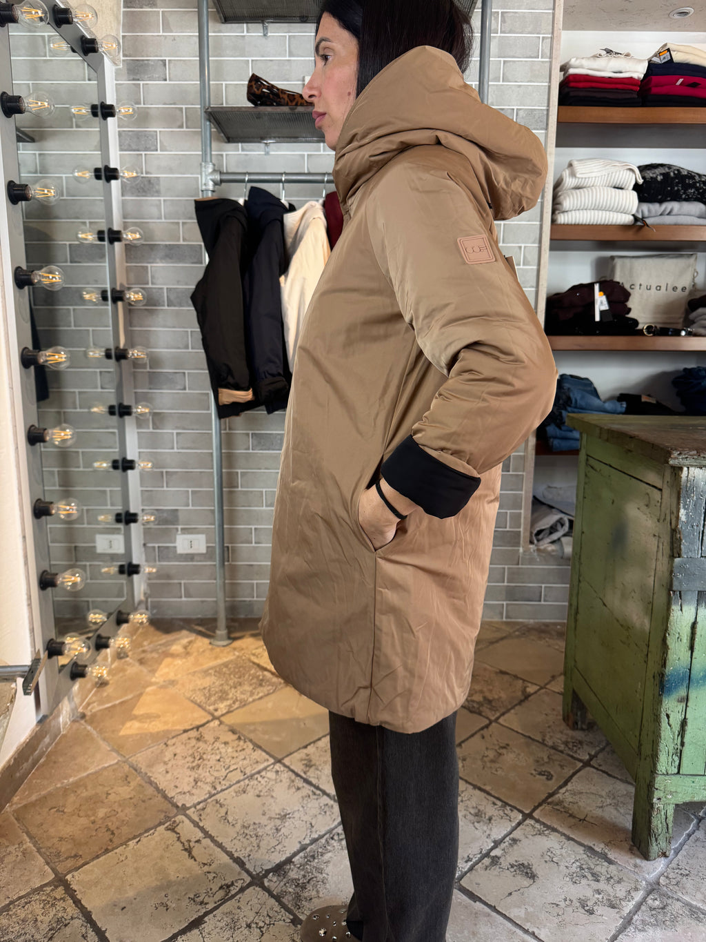 REVERSIBILE NERO CAMMELLO